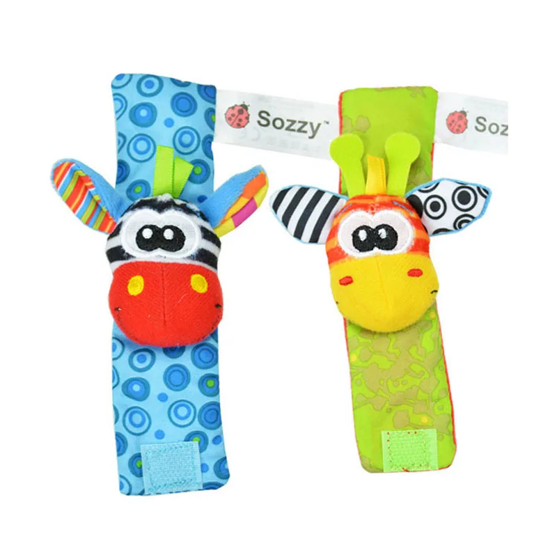 Sozzy-4Pcs-Newborn-Plush-Sock-Baby-Toy-Socks-Animal-Cute-Cartoon-Baby-Rattles
