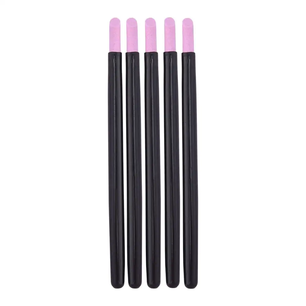 

Black Quartz Scrubs Stone Cuticle Stick Pen Cuticle Nail Art Pusher Spoon Cut Nail Pusher Manicure Care Tools