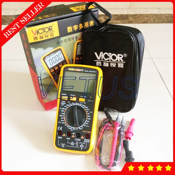 

VICTOR VC9807A+ High precision Low Price Digital Multimeter with LCD Display avometer specifications