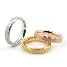 Punk Engagement Jewelry Women Ring Gold Plated Vintage Smart Colored Titanium Rings Colorful Dull Polish Men Finger Love Rings