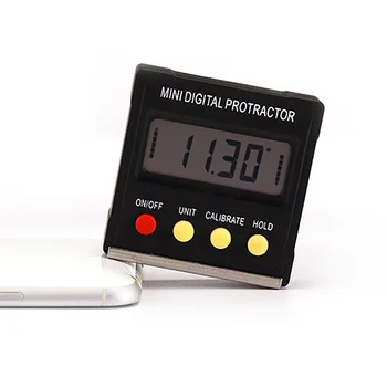 

Digital Bevel Box Angle Gauge Meter Mini Digital Protractor 360 Degrees Magnets Base Digital Inclinometer Electronic Protractor