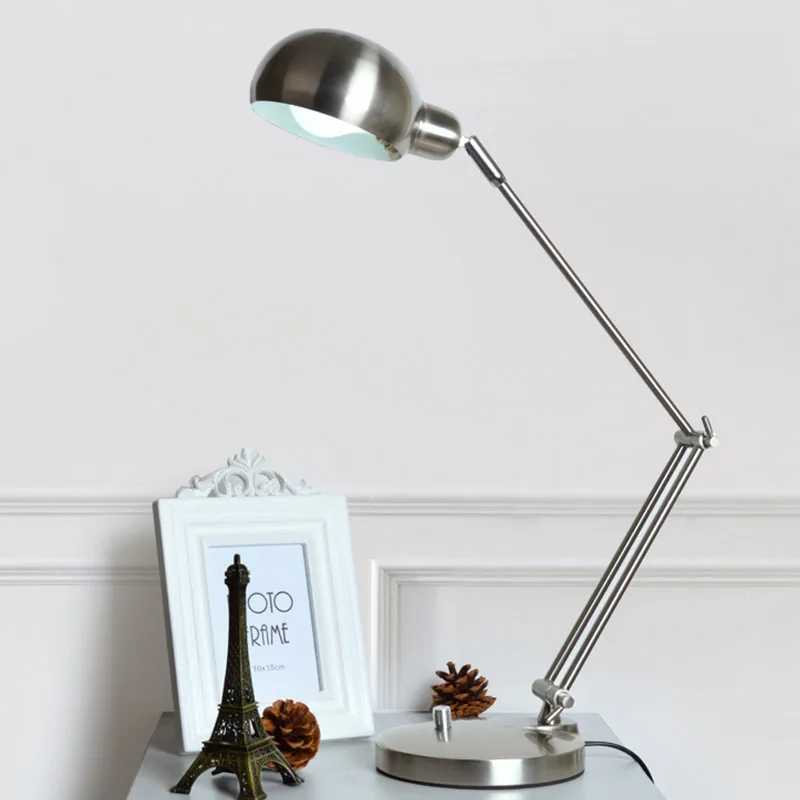 

American long arm folding table lamp eye study led Unplugged children bedside reading student writing office work