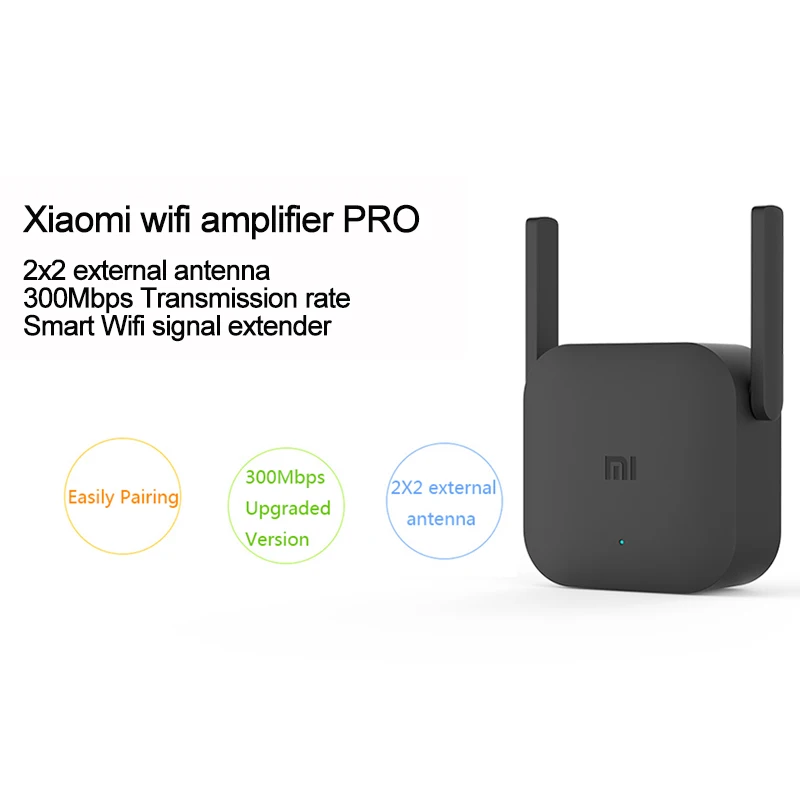 Оригинальный Xiaomi Wi Fi ретранслятор Pro 300 м WiFi усилитель 2 4G расширитель сигнала Roteador