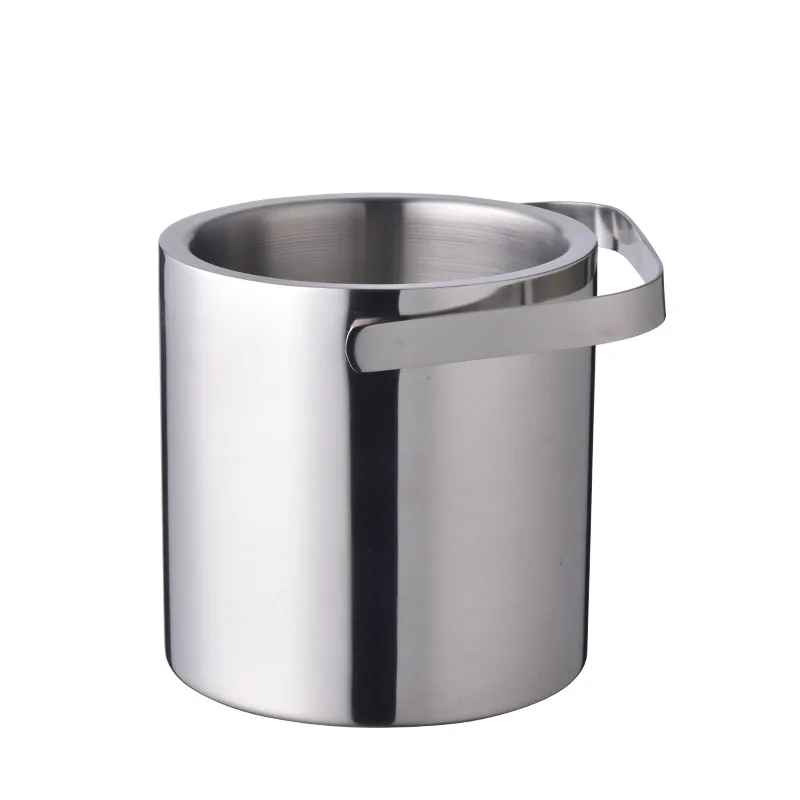 Bpa Free 1.3LChampagne Keg Double Wall Food Grade 18/8 Stainless Steel Ice Bucket with Ice Tong&Clip Strainer Sets Lppunk