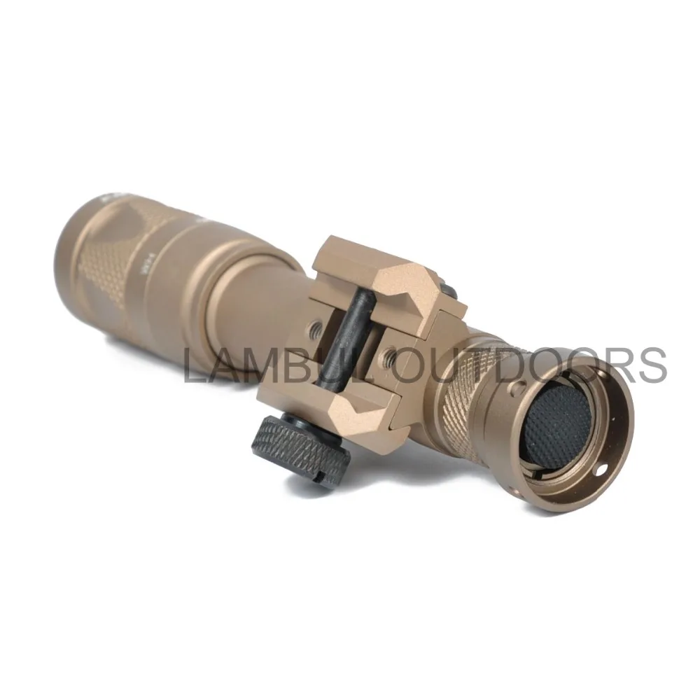 Lantrena para 20mm Lambul Scout Caça Estroboscópio Lanterna Pistola Arma Weaver Picatinny Ferroviário M600 M600v Luz 7 Cheap Luzes de armas