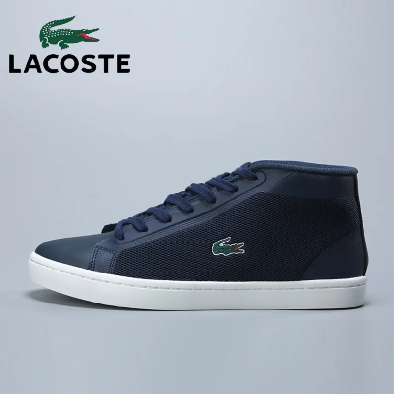 Lacoste Men Skateboarding Shoes Classic Retro Men's Sport Shoes High Breathable Mesh Trainer Sneaker Flat Male Walking Shoes