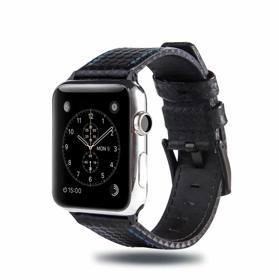 Модные Ремешки для наручных часов из углеродного волокна Ремешок для Apple Watch 42 мм 38 мм серия 4-1 iwatch 4 44 мм 40 мм braceletseries 5
