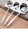 Stainless Steel Colander Soup Spoon Shell  Filter Dessert Long Handle Strainer Skimmer Porridge Spoons Cooking Tools Dinnerware ► Photo 3/3
