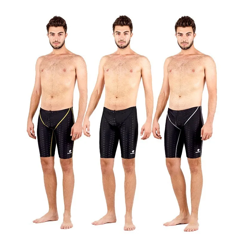 HXBY профессиональный мужской купальник для соревнований, спортивный тренировочный мужской купальник, быстросохнущие мужские плавки