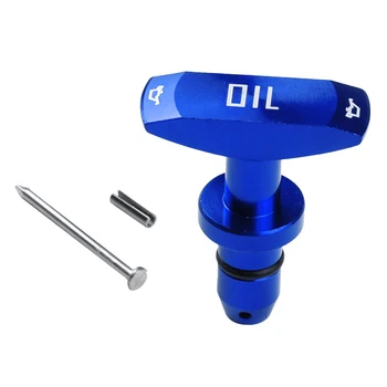 

New 1 PC For Ford Mustang Dipstick Handle Oil Ruler Hand Lever Refitting Car Accessories Red Black Blue Silver