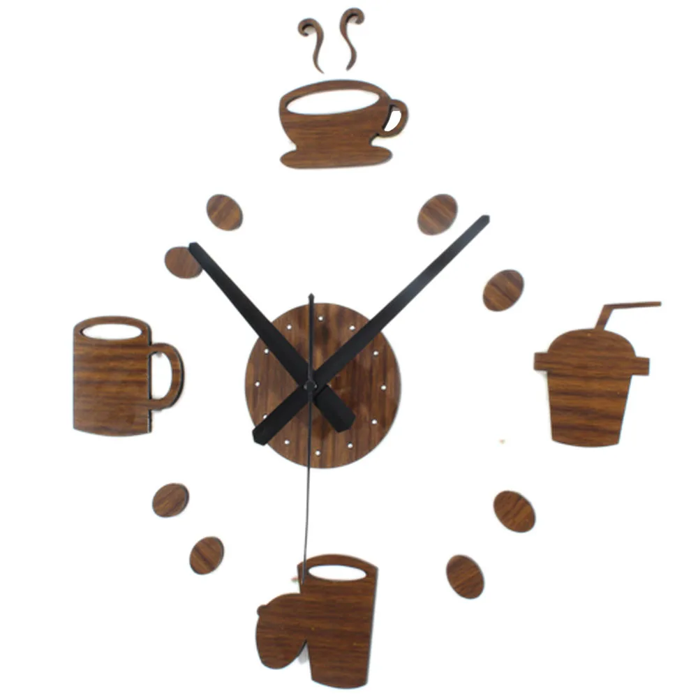 Buy Creative DIY Wall Clocks Modern Design Coffee Cup