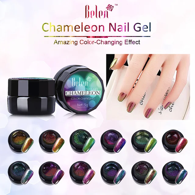 Belen 5ml Gel Polish Varnishes Color Changing Nails Glue Acrylic Belen 5ml Gel Polish Varnishes Color Changing Nails Glue Acrylic Paint Nail Brush Uv