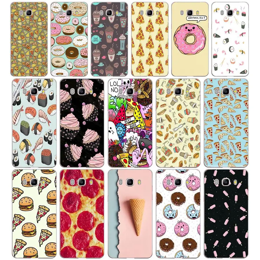 

Pizza Donuts Sushi Hotdog Ice Cream French bulldog 2 Case Cover for Samsung Note 8 for Galaxy a3 a5 2017 j3 j5 j7 2015 2016 2017