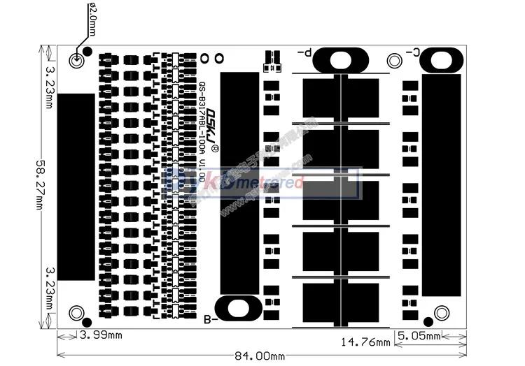 6S до 13S 35A 50A 80A баланс BMS LiFePO4 литий-ионный аккумулятор Защитная плата 24 в 36 в 48 в 7S 8S 10S 12S Электрический инструмент