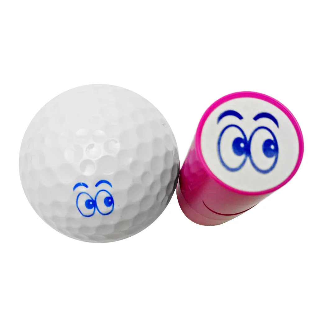  Quick-dry Golf Ball Stamp Stamper Skull Eyes Lips Marker Seal Impression ABS Plastic Golf Ball Stamper Stamp Golf Ball Marker