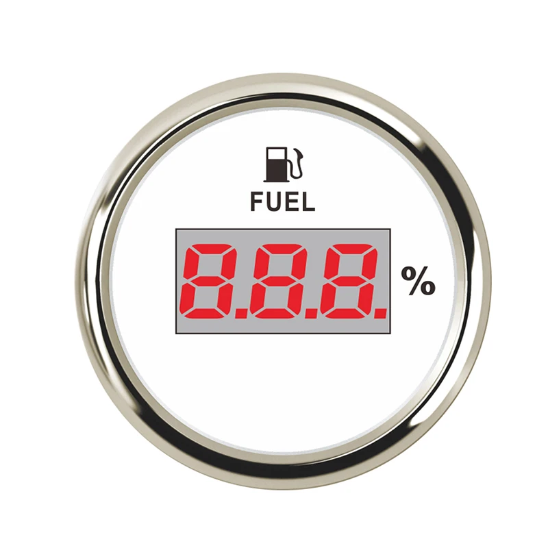 0 190 ohm 52 mm Motorcycle Boat Fuel Level Indicator Meters Digital Oil