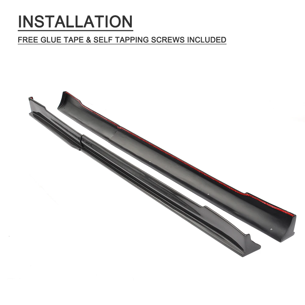 Боковые юбки для автомобиля Tesla Model S 70D P85D 90D 4 дверные 2014 2017|side skirts|car side skirtscarbon fiber