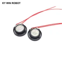 16r הדובר קוטר 2pcs / הרבה חדש דק צעצוע ברכב צופר 16 אוהם 0.25 ואט 0.25W 16R הדובר קוטר 21mm 2.1CM עם חוט (5)