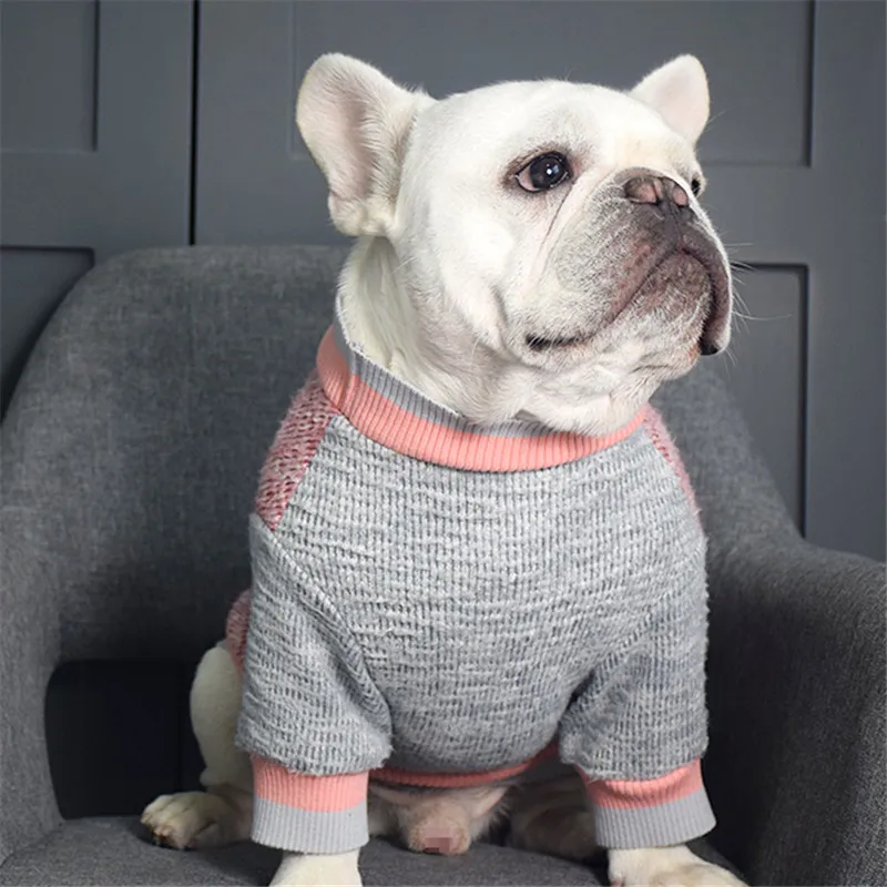 

Autumn Winter Dog Clothes Sweater Bichon Schnauzer Pug French Bulldog Clothes Hoodie Coat Pet Clothing Costume Apparel