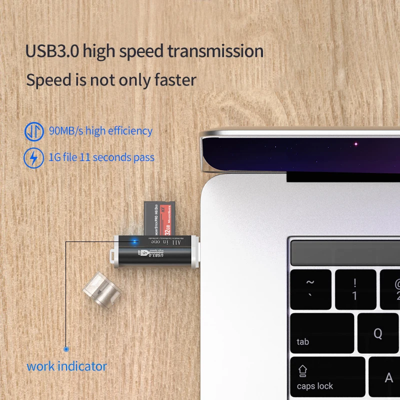 Micro USB 4 In 1 Card Reader High speed USB3 0 Universal M2 MS TF SD 3