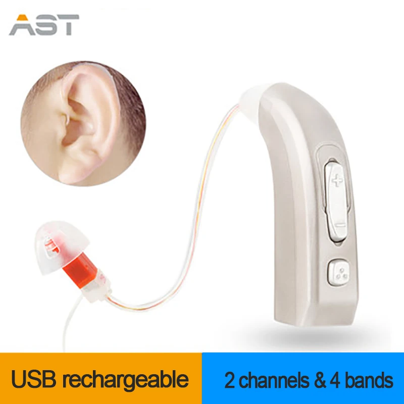 E33 перезаряжаемый цифровой слуховой аппарат 2 канала и 4 полосы Auidphones микрофонный усилитель для глубоких глухих слуховых аппаратов дропшиппинг