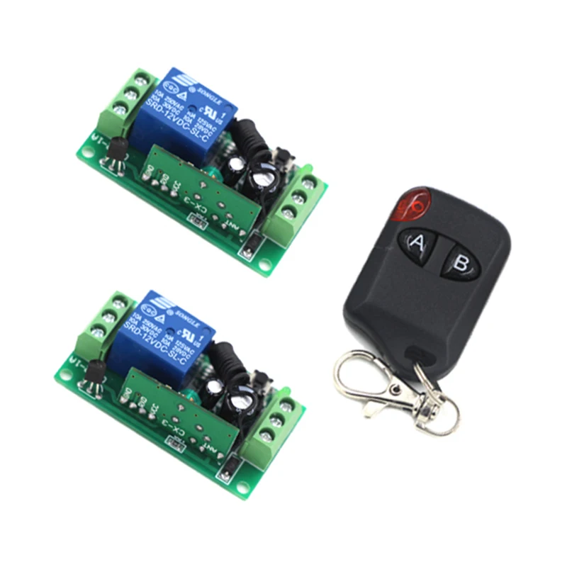 1CH RF Gate Garage Door Wireless Switches 12V 2 Receiver and 1