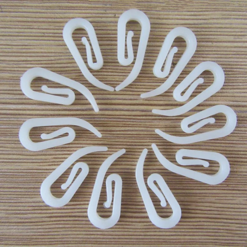 

100pcs Curtain Hooks Ring 6 9 Number Pattern Shape Window Curtain Hanger Simple Style Curtain Pole Track Hanger Hooks