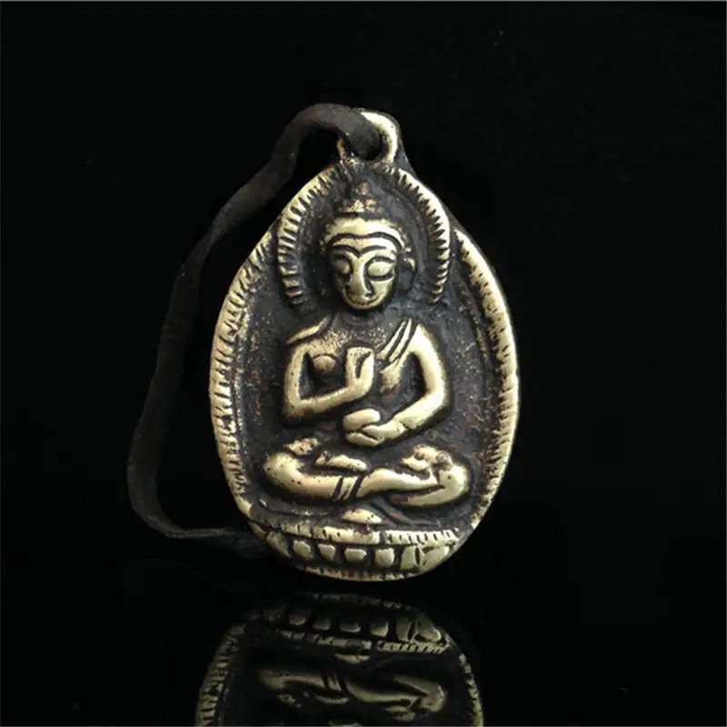 Подвеска амулет тибетского Будды TBP377 карманная Будда с золотой талией|buddha