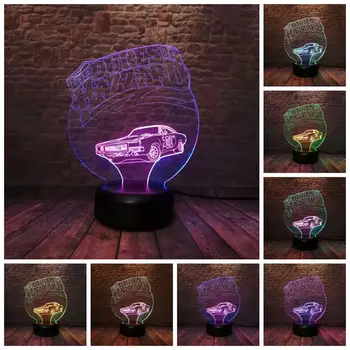 

The Dukes of Hazzard Car Model 3D Illusion NightLight LED 7 Colors Mixed Changing Light Luminous Toys
