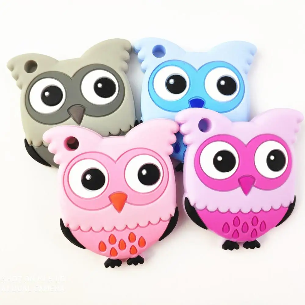 

Rodent Baby Silicone Cartoon owl Teether Bite music Baby chew Baby Baby Molar toy