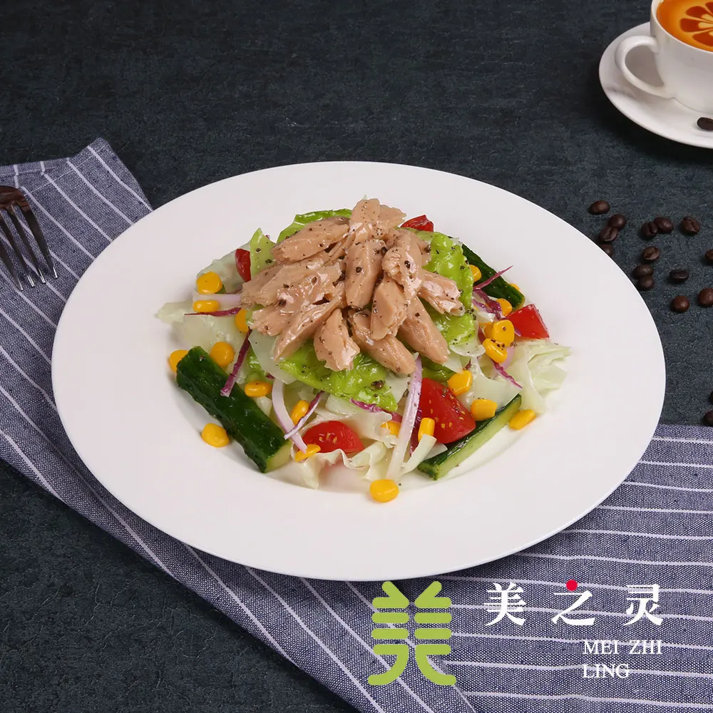 

Simulated Food Model Simulated Tuna Vegetable Salad Model Handicraft Artificial Props Table Ornaments Display Simulation Food