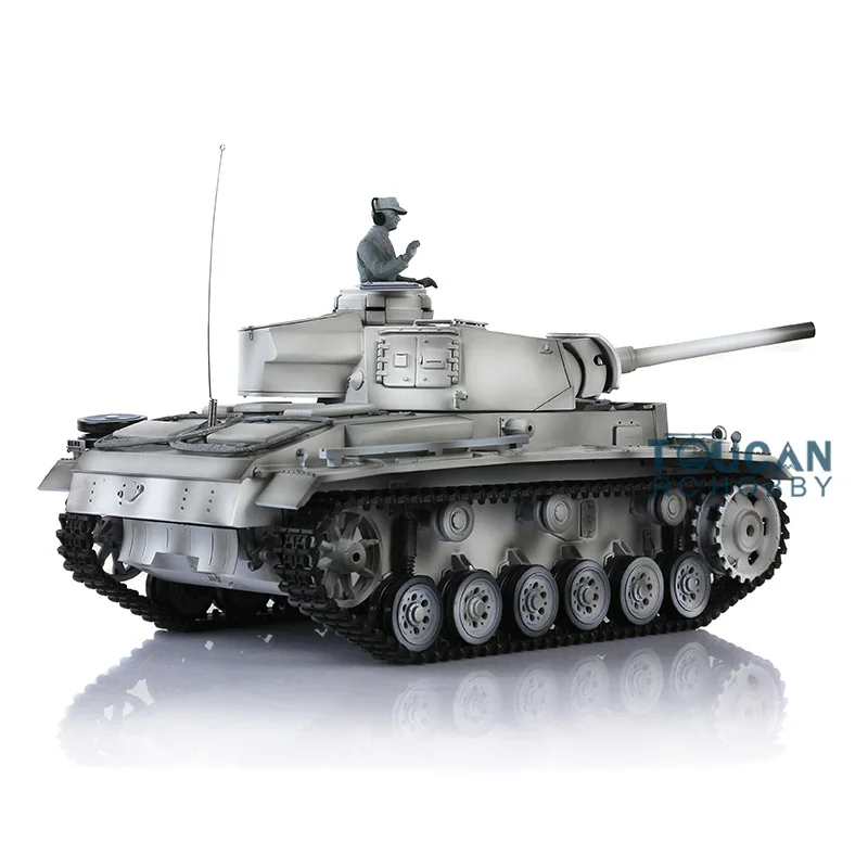HengLong зима снег 1/16 масштаб немецкий Panzer III L RC РТР Танк модель модернизированная металлическая Версия 3848 TH00032