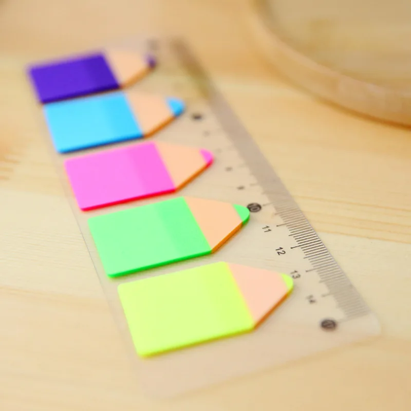

New Cute Candy Pencil Sticky Notes Kawaii Paper Notepad Filofax Memo Pads Office School DIY Stationery Ruler Kids Supplies