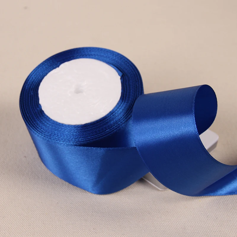 

6mm 10mm 15mm 20mm 25mm 40mm 50mm Royal Blue Silk Satin Ribbons DIY Crafts Supplies Wedding Decoration Gift Wrapping Ribbons