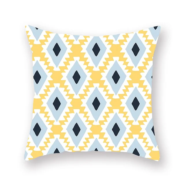 Buy Blue Yellow Summer Sea Cushion Cover Home Decor