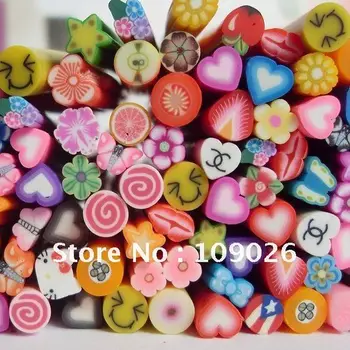 

1000pcs Free Shipping Nail Decoration Canes Nail Art Sticker Polymer Clay