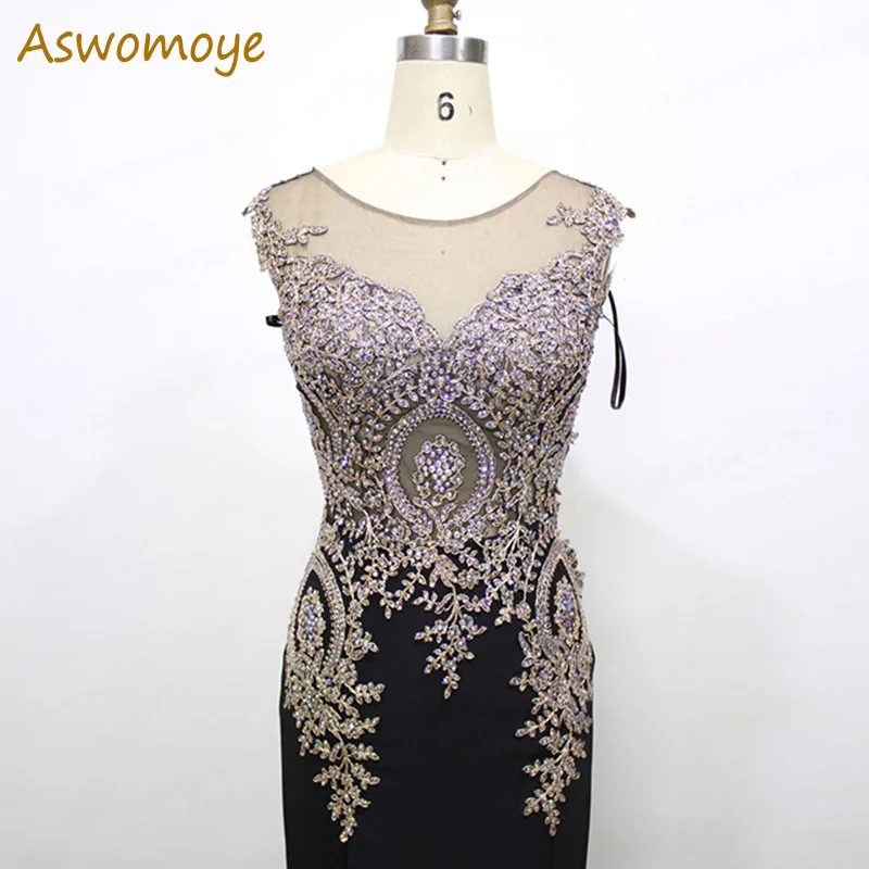 100% Real Photo 2019 New Stylish Appliques Gold Embroidery Mermaid Evening Dress Long Evening Gowns Party Formal Dresses 100% Real Photo 2019 New Stylish Appliques Gold Embroidery Mermaid Evening Dress Long Evening Gowns Party Formal Dresses