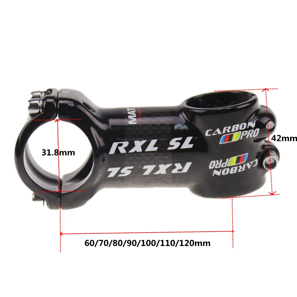 RXL SL bicycle stems Mountain bikes carbon stem 60708090100110120mm black 3K Gloss stem carbon road bike   (2)