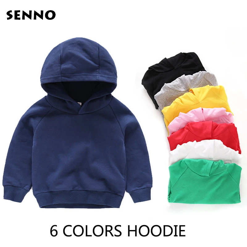Kids Girls Boys Hoodies Outerwear White Red Yellow Black Grey Hooded Girls & Boys Sweatshirt Kids C