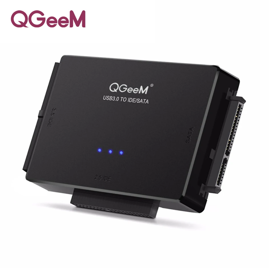 Скидка QGeeM SATA к font b USB b font IDE адаптер font b USB b font 3,0 2,0 Sata 3 кабель для 2,5 3,5 Жесткий диск HDD SSD font b USB b font конвертер IDE SATA адаптер