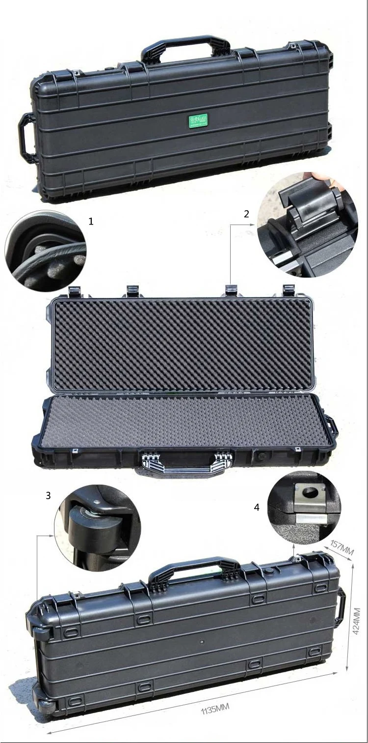 LAOA Safety Instrument Tool Box storage tools Water-proof IP67 Box Instrument And Equip Instore With Draw-Bar With Foam Inside mini tool bag