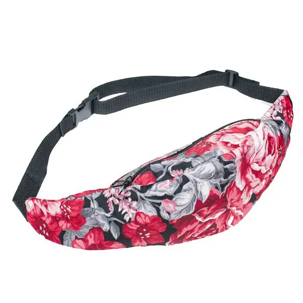 Bum Bag Fanny Pack Festival Waist Belt Pouch Travel Holiday Bum bag Money Wallets(red)