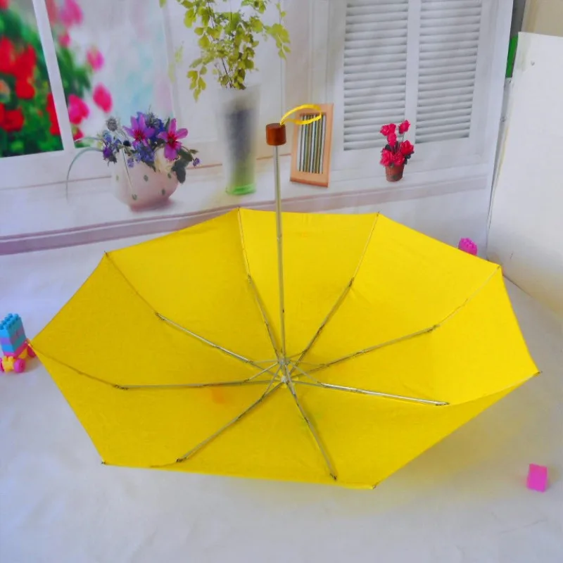 Дорожный ветрозащитный водонепроницаемый легкий зонтик желтый зонтик с надписью «How I Met Your Mother», складные зонты, Женский дождевик