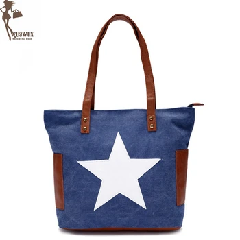 

new fashion Pentagram women handbag High quality canvas casual tote Large capacity women shoulder bag travel handbags
