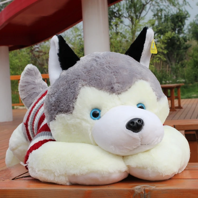 Super cute 1pc 50cm cartoon sweater Husky huskies dog creative plush
