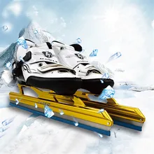 JEERKOOL углеродного стекловолокна Скорость льда лезвие кататься на коньках обувь с металлическими вставками фиксации местоположения с лезвиями лезвия для коньков Длина 38/41/43 см для ухода за ребенком для мам обувь IC2