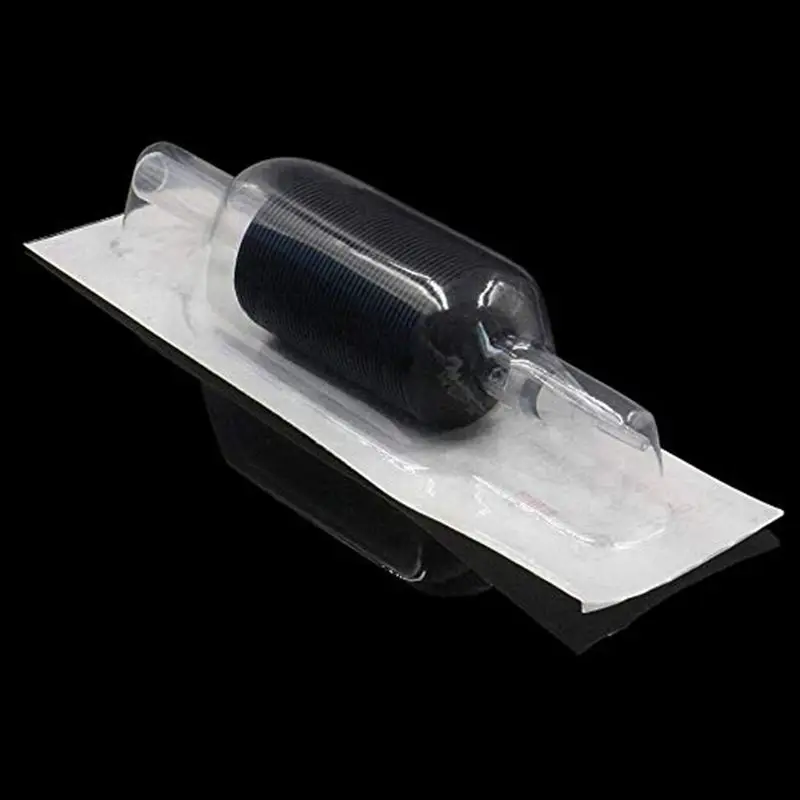 

11R 20PCS Disposable Tattoo Grips Tubes Silicone Tattoo Grip Transparent Silicone Rubber Tube For Tattoo Supplier 25MM Black