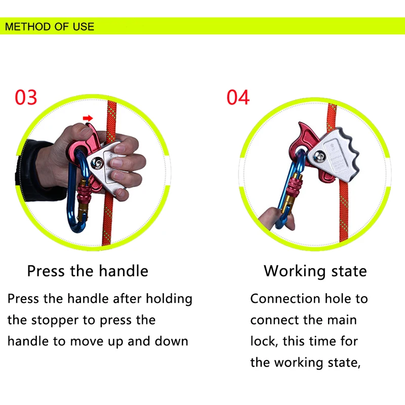 Скалолазание ручка управления не путаница угоняющее устройство стоп спуск открытый рэппеллинг спасение для спорта на открытом воздухе