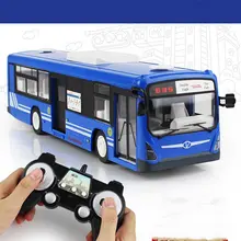 2,4 г моделирование дистанционного управления автобус зарядка электрическая открытая дверь RC модель игрушки дети праздник подарки на день рождения