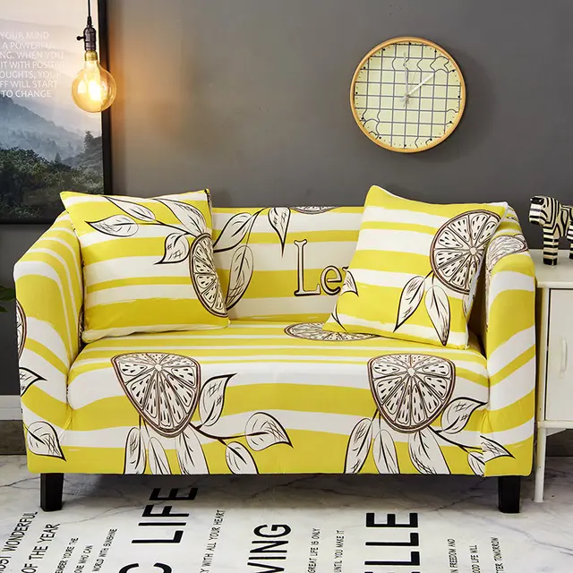 Buy 1pcs Flower Leaf Pattern Soft Stretch Sofa Cover